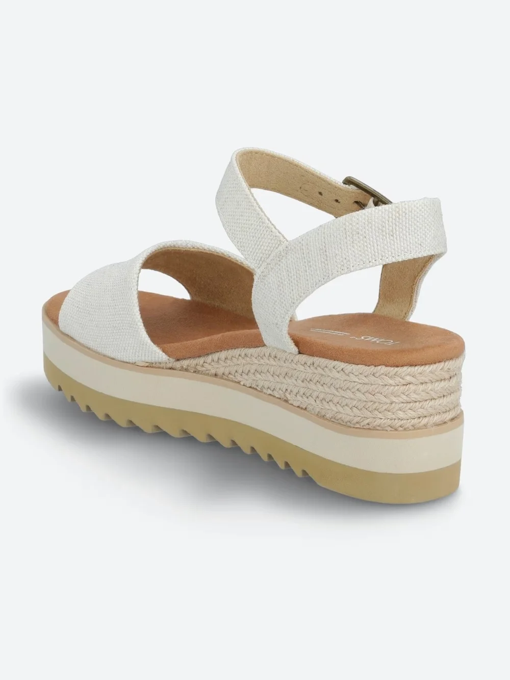 Women’s Toms White Platform Espadrille Sandals - Picture 4 of 7